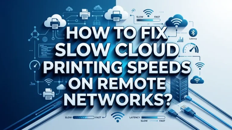 How to Fix Slow Cloud Printing Speeds on Remote Networks?