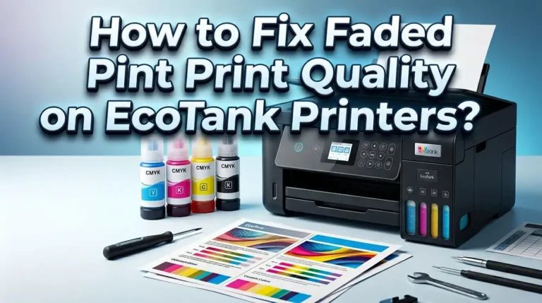 How to Fix Faded Print Quality on EcoTank Printers?
