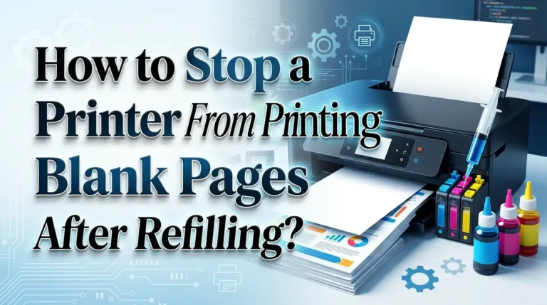 How to Stop a Printer From Printing Blank Pages After Refilling Ink?