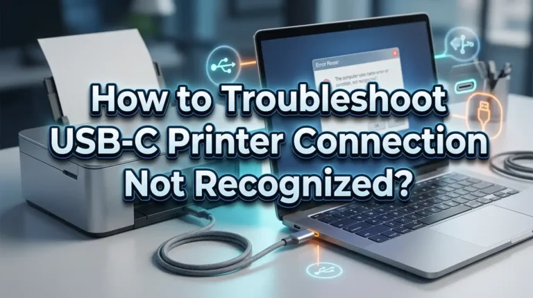 How to Troubleshoot USB C Printer Connection Not Recognized?