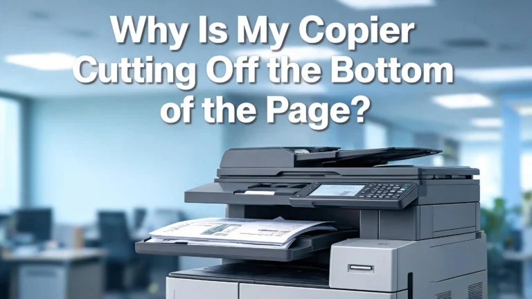 Why Is My Copier Cutting Off the Bottom of the Page?