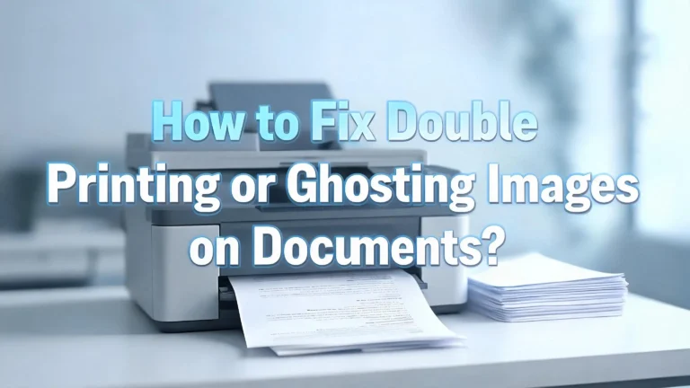 How to Fix Double Printing or Ghosting Images on Documents?