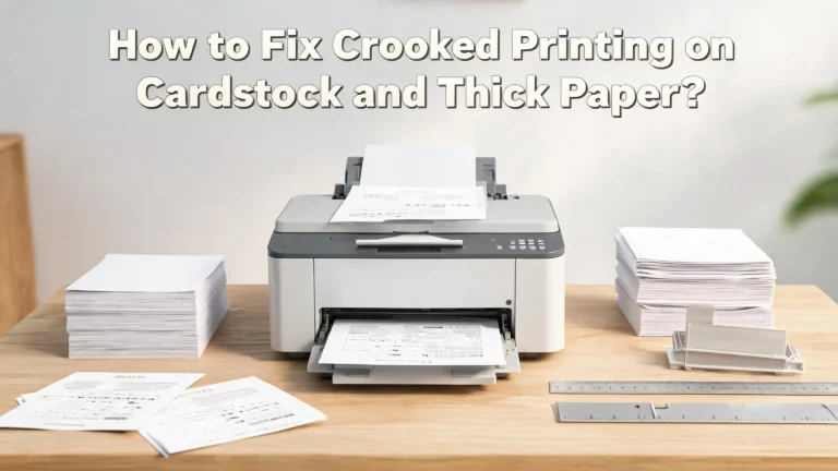How to Fix Crooked Printing on Cardstock and Thick Paper?