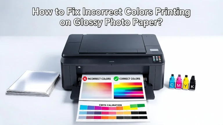 How to Fix Incorrect Colors Printing on Glossy Photo Paper?