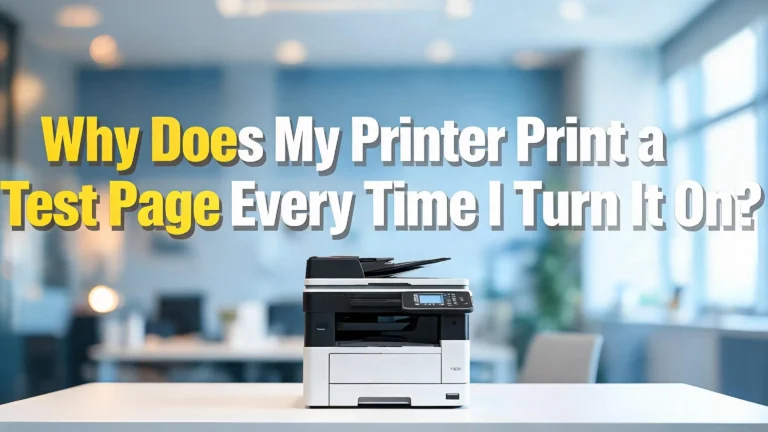Why Does My Printer Print a Test Page Every Time I Turn It On?