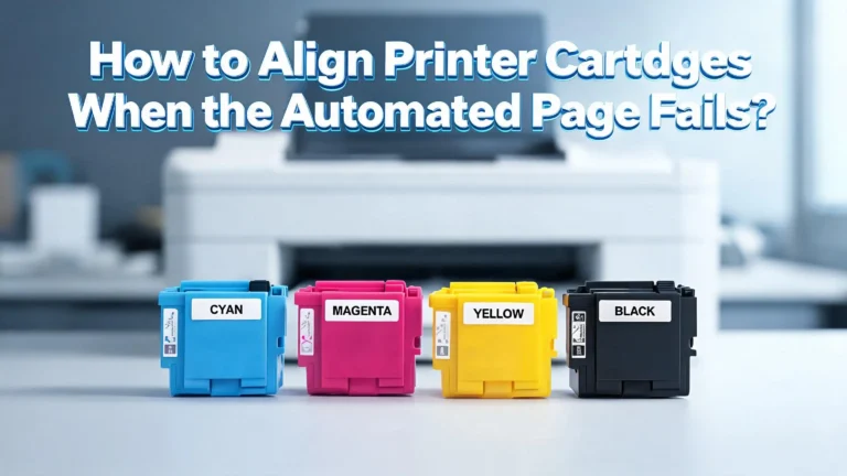 How to Align Printer Cartridges When the Automated Page Fails?