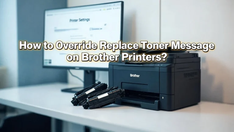 How to Override Replace Toner Message on Brother Printers?