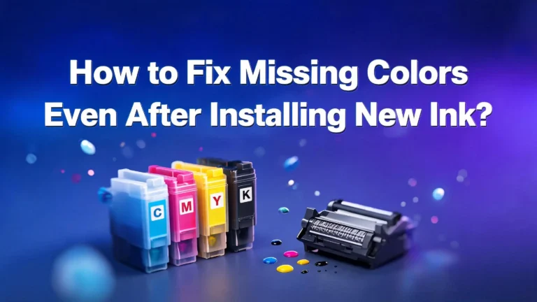How to Fix Missing Colors Even After Installing New Ink?