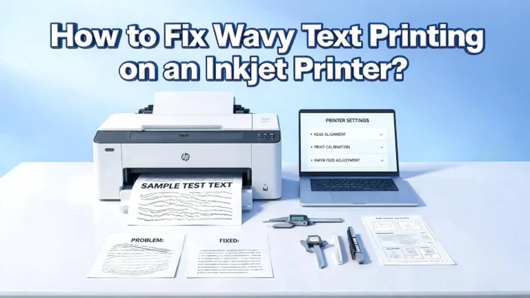 How to Fix Wavy Text Printing on an Inkjet Printer?