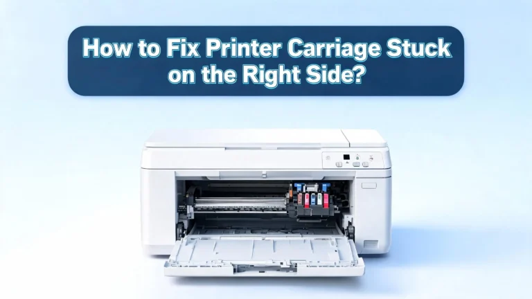 How to Fix Printer Carriage Stuck on the Right Side?