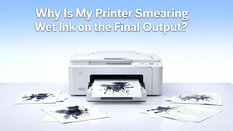 Why Is My Printer Smearing Wet Ink on the Final Output?