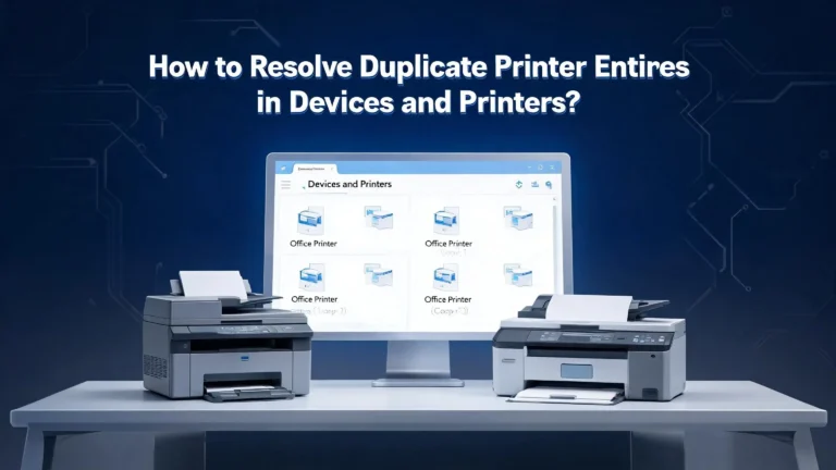 How to Resolve Duplicate Printer Entries in Devices and Printers?