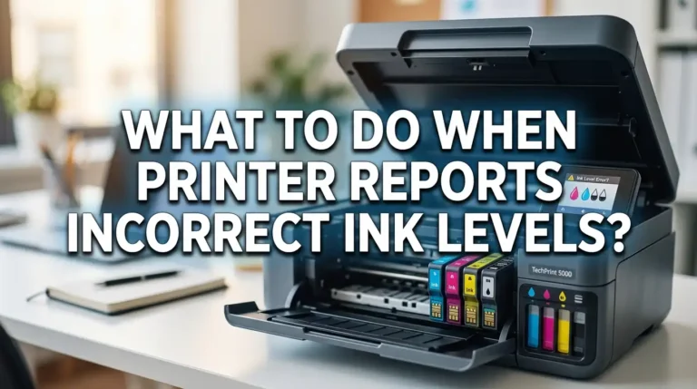 What to Do When Your Printer Reports Incorrect Ink Levels?