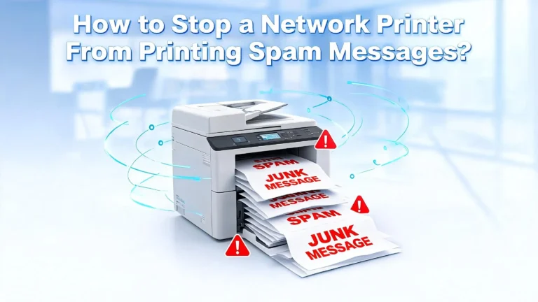 How to Stop a Network Printer From Printing Spam Messages?