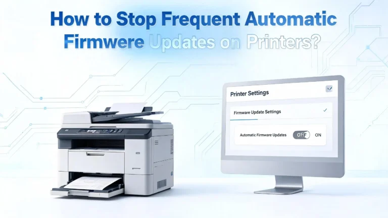 How to Stop Frequent Automatic Firmware Updates on Printers?
