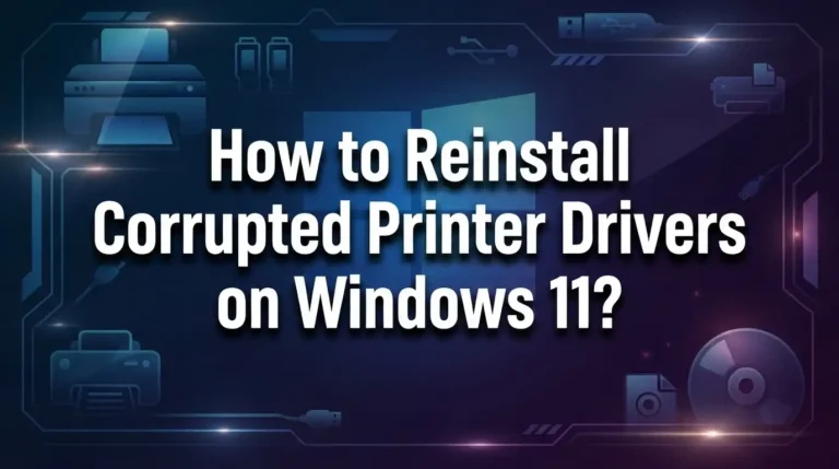 How to Reinstall Corrupted Printer Drivers on Windows 11?