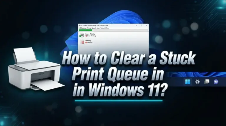 How to Clear a Stuck Print Queue in Windows 11?