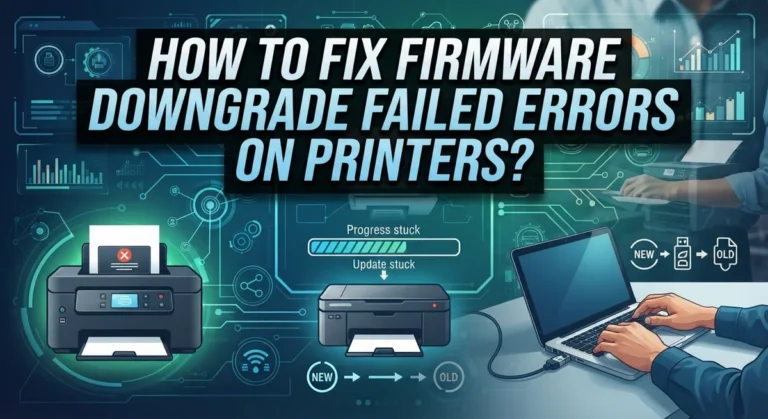 How to Fix Firmware Downgrade Failed Errors on Printers?