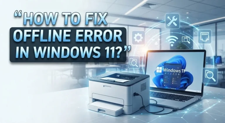 How to Fix Printer Offline Error in Windows 11?