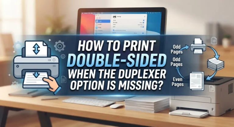 How to Print Double-Sided When the Duplexer Option Is Missing?