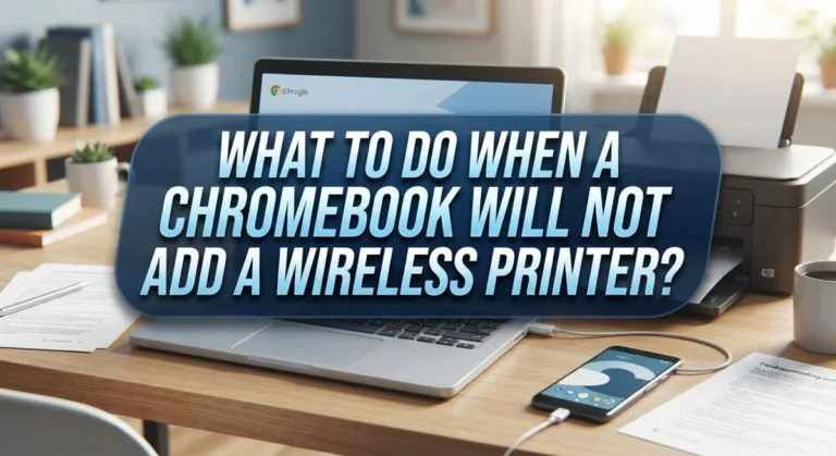 What to Do When a Chromebook Will Not Add a Wireless Printer?
