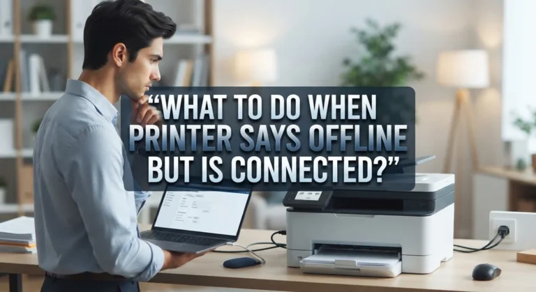 What to Do When Printer Says Offline But Is Connected?