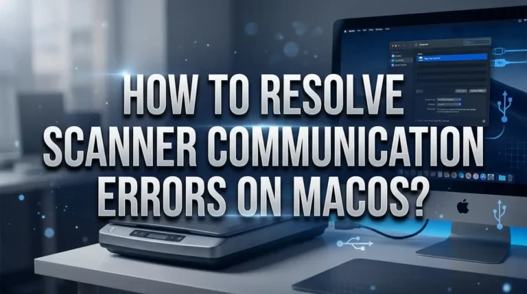 How to Resolve Scanner Communication Errors on macOS?