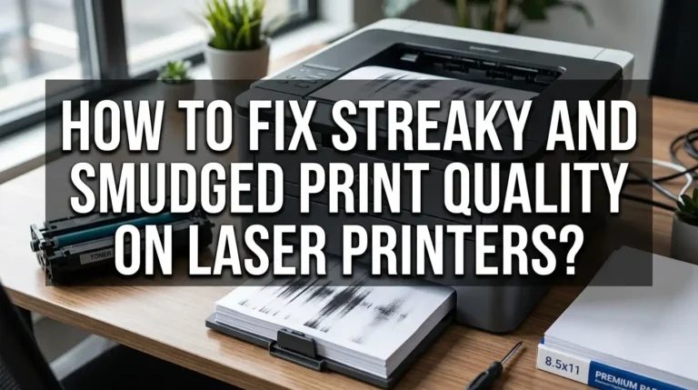 How to Fix Streaky and Smudged Print Quality on Laser Printers?